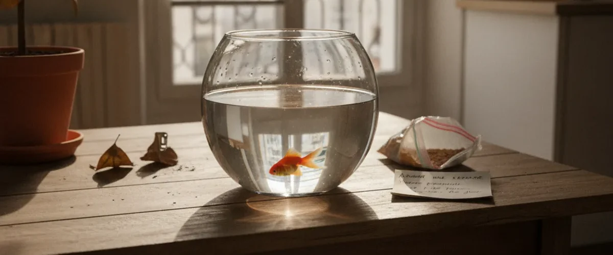 peut laisser poisson rouge seul semaine