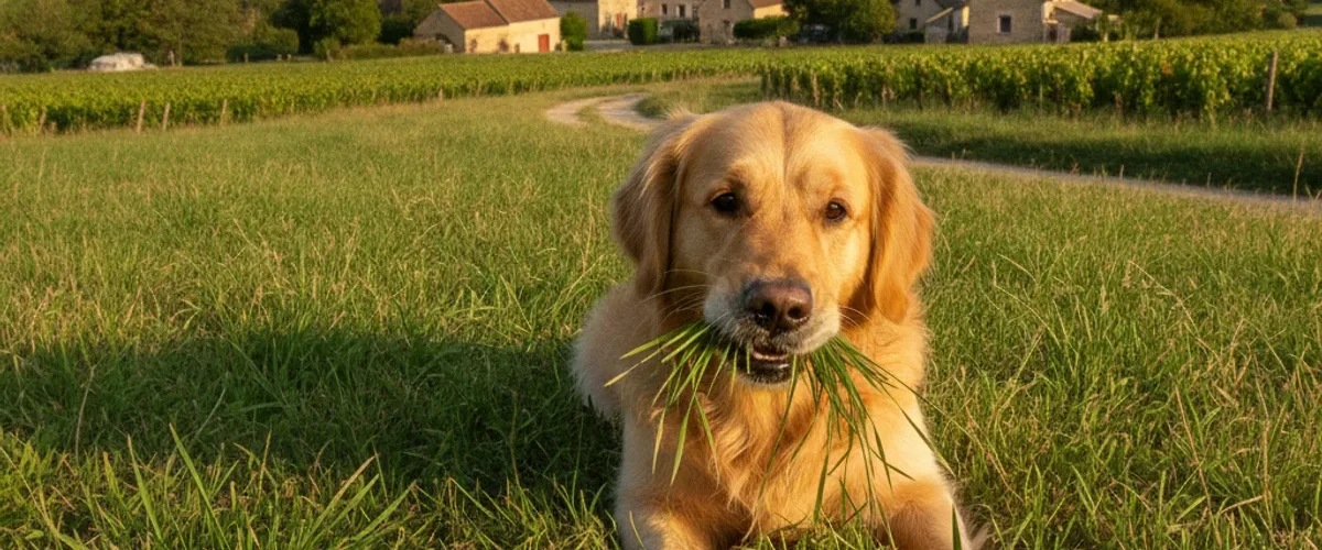 pourquoi chien mange t il herbe